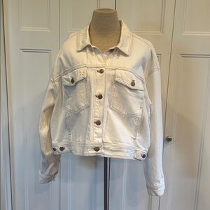 Madewell White Denim Jacket